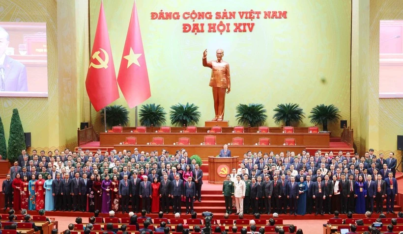 The closing ceremony of the 14th National Party Congress. (Photo: VNA)