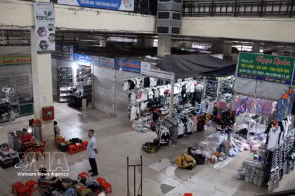 Kiosks at Vinh market in Nghe An province (Illustrative photo: VNA)