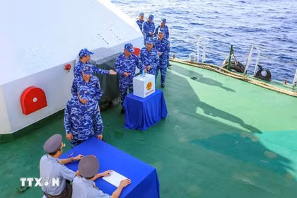 Early voting completed in Con Dao special zone