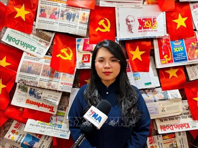 Le Thi Quynh Hoa, a postdoctoral researcher at City University of Hong Kong (Photo: VNA)