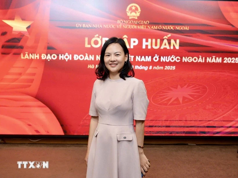 Tran Ha My, Director of the Vietnam Innovation Network in France (VINEU France) and President of the Vietnam Young Entrepreneurs Association in Europe (VYBE) (Photo: VNA)