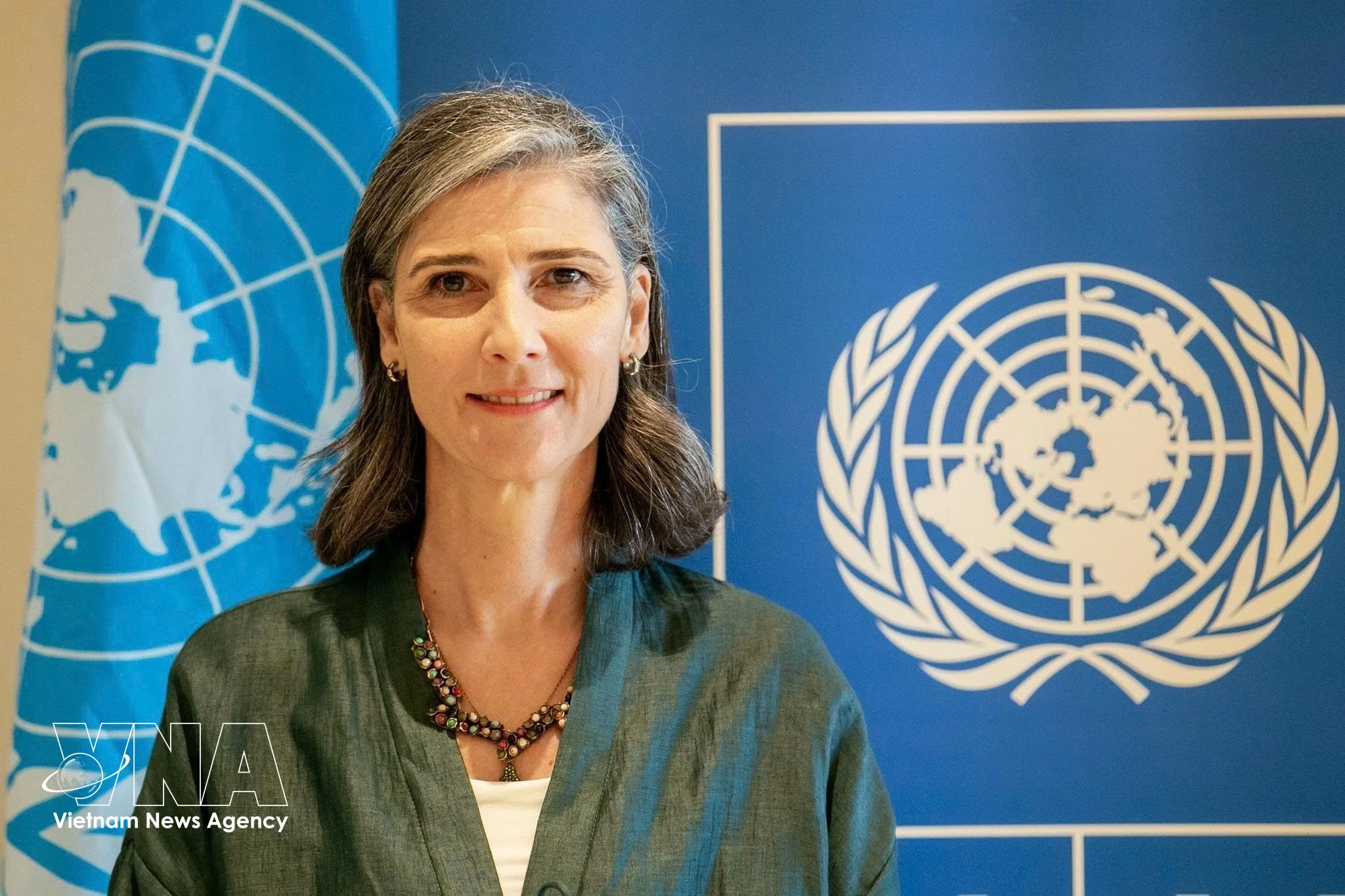 UNDP Resident Representative in Vietnam Ramla Khalidi (Photo published by VNA)