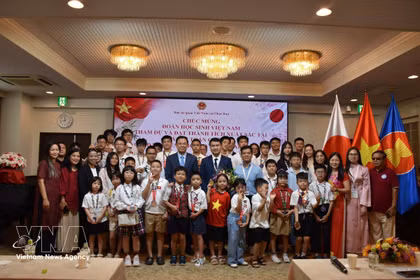 Vietnamese students shine at int'l mathematics competition in Japan 