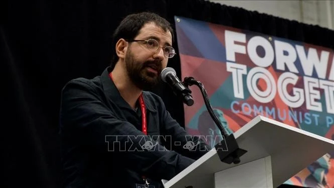 Assaf Talgam, a historian and a journalist of Zo HaDerekh, the official newspaper of the Communist Party of Israel. (Photo: VNA)