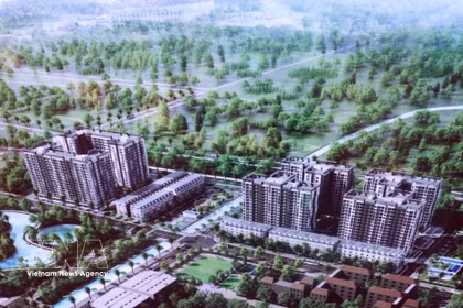 A rendering of a social housing project for the police force in Hung Yen province (Photo: VNA)