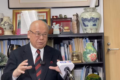 Special Advisor to the Japan – Vietnam Parliamentary Friendship Alliance and former Secretary-General of the Liberal Democratic Party of Japan Takebe Tsutomu in an interview granted to the VNA. (Photo: VNA)