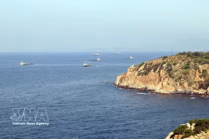 The Ca Na general port in Ca Na commune, Khanh Hoa province, will serve as a transshipment hub for the development of the renewable energy industry and services centre. (Photo: VNA)