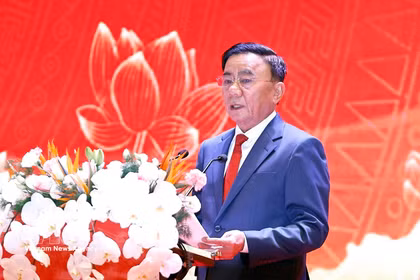Politburo member and Permanent member of the Party Central Committee’s Secretariat Tran Cam Tu speaks at the national conference reviewing orientations and tasks for all-level People’s Councils for the 2026-2031 tenure on May 28. (Photo: VNA)