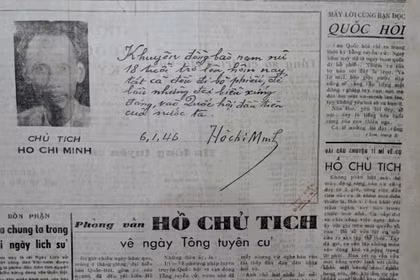 Manuscript of President Ho Chi Minh recalls first general election 80 years ago