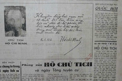 Manuscript of President Ho Chi Minh recalls first general election 80 years ago