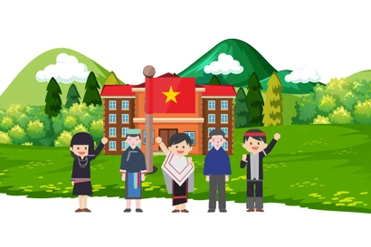 Groundbreaking ceremonies for 72 inter-level boarding schools in land border communes 