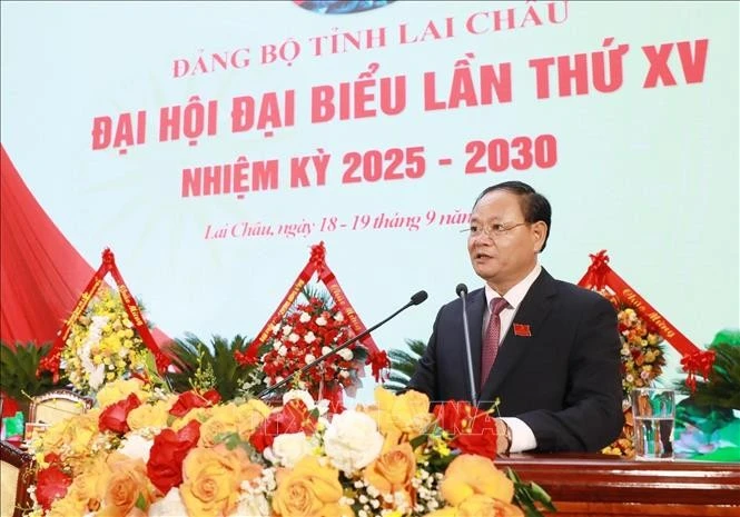 Newly-elected Secretary of the Lai Chau provincial Party Committee for the 2025–2030 term Le Minh Ngan. (Photo: VNA)