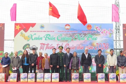 Spring festival brings joy to citizens in border area