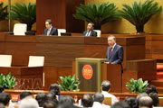 Party General Secretary and State President To Lam addresses the conference on July 1. (Photo: VNA)