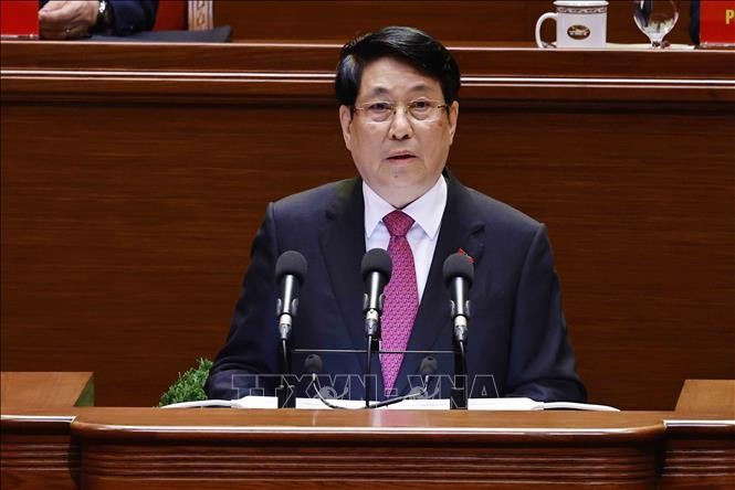 Politburo member and State President Luong Cuong delivers the opening remarks of the 14th National Party Congress on January 20, 2026. (Photo: VNA)