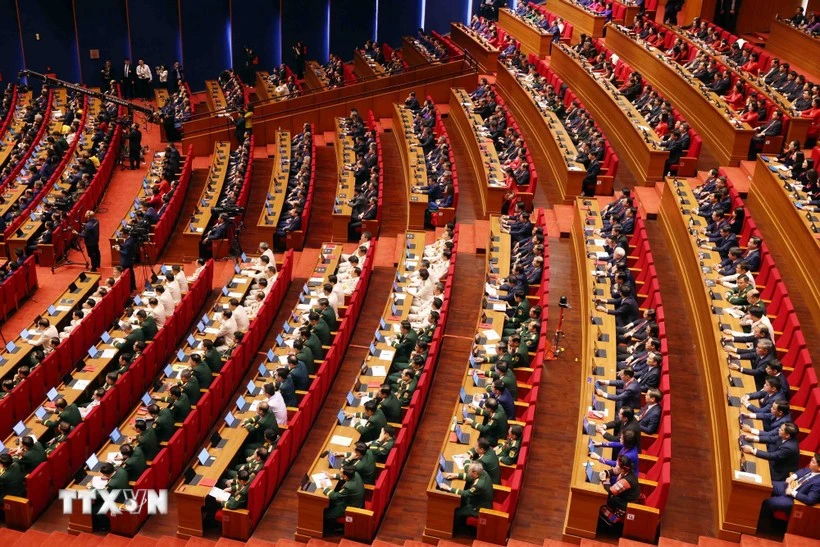 An overview of the opening session of the 14th National Party Congress on January 20. (Photo: VNA)