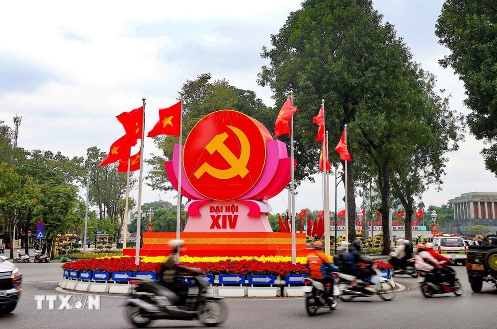 The 14th National Congress of the Communist Party of Vietnam, scheduled to open on January 19, marks a particularly important milestone, ushering in a new era of national development. (Photo: VNA) 