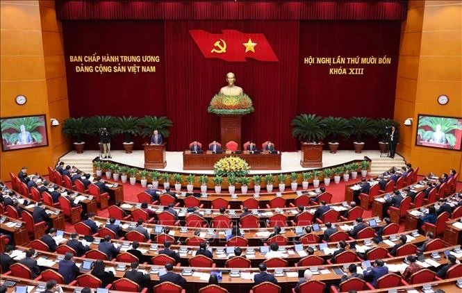 The 14th plenum of the 13th Party Central Committee opens in Hanoi on November 5. (Photo: VNA) 
