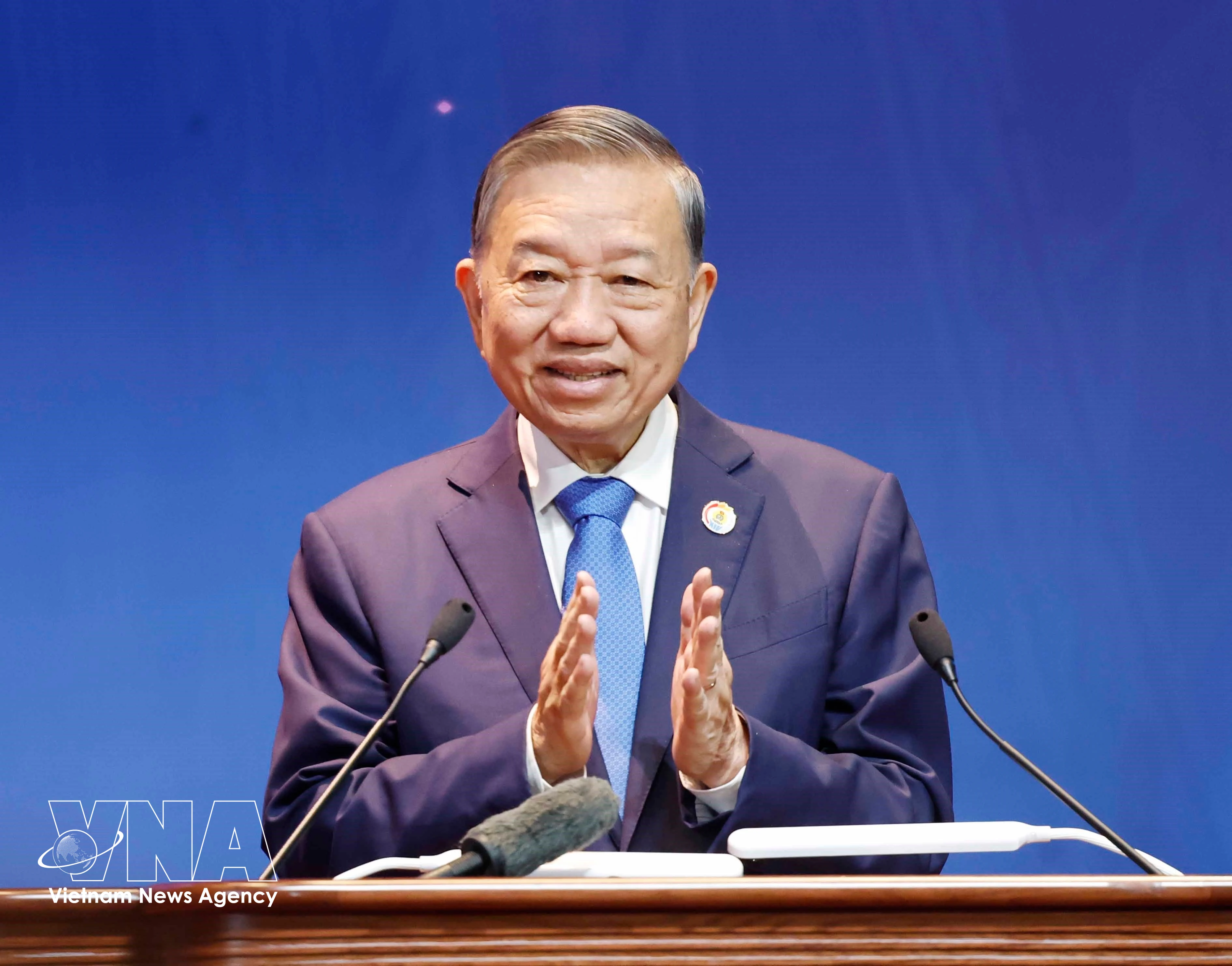 Party General Secretary and State President To Lam speaks at the 14th Vietnam Trade Union Congress on June 4. (Photo: VNA)