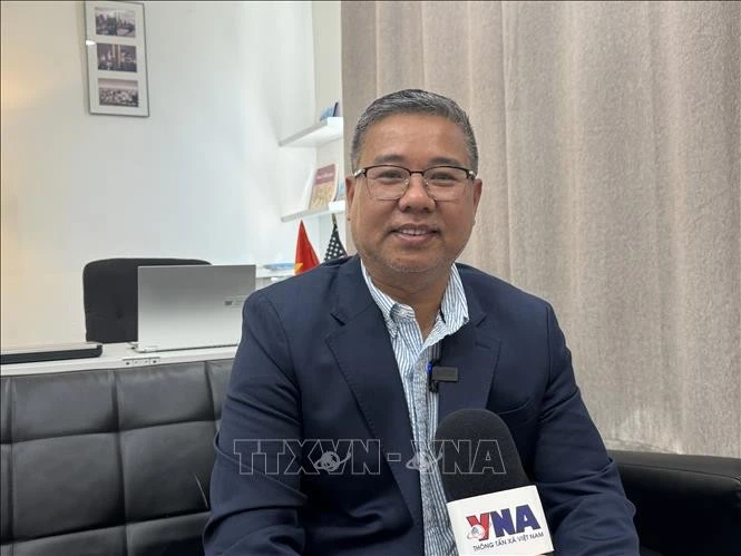 Gary Thanh Nguyen, President of the patriotic businessmen and Vietnamese people club in the Washington metropolitan area (DMV). (Photo: VNA)