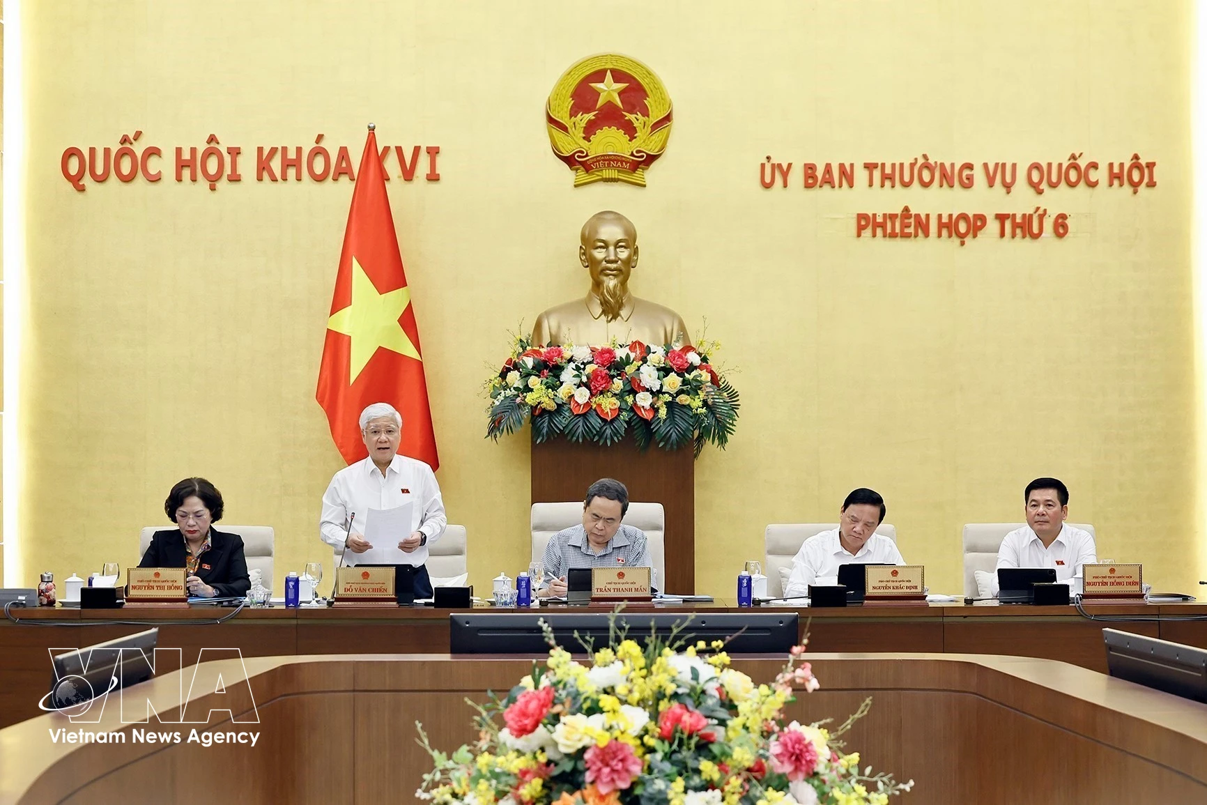 NA Vice President Do Van Chien speaks at the sixth session of the NA Standing Committee on September 24. (Photo: VNA)