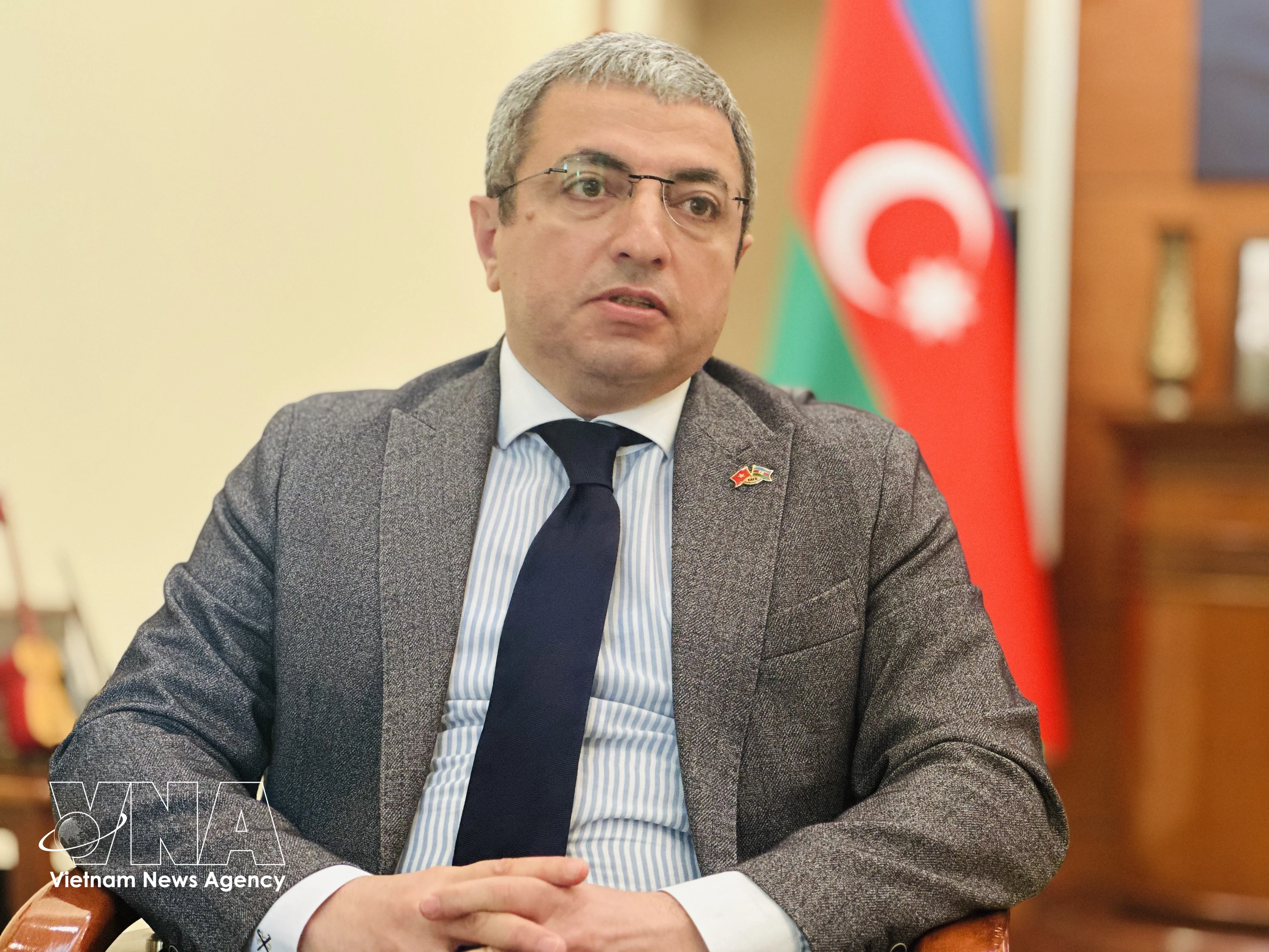Ambassador of Azerbaijan to Vietnam Shovgi Kamal Oglu Mehdizadet (Photo: VNA)