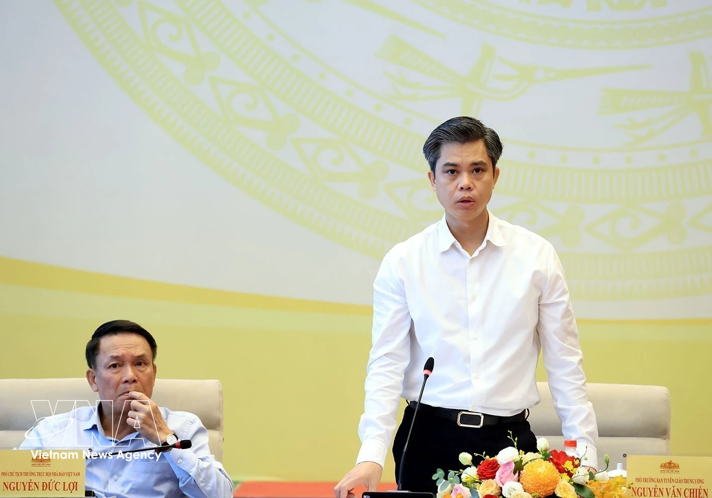 Nguyen Van Chien, Vice Chairman of the Party Central Committee’s Commission for Publicity, speaks at the press conference on October 13, 2026. (Photo: VNA)