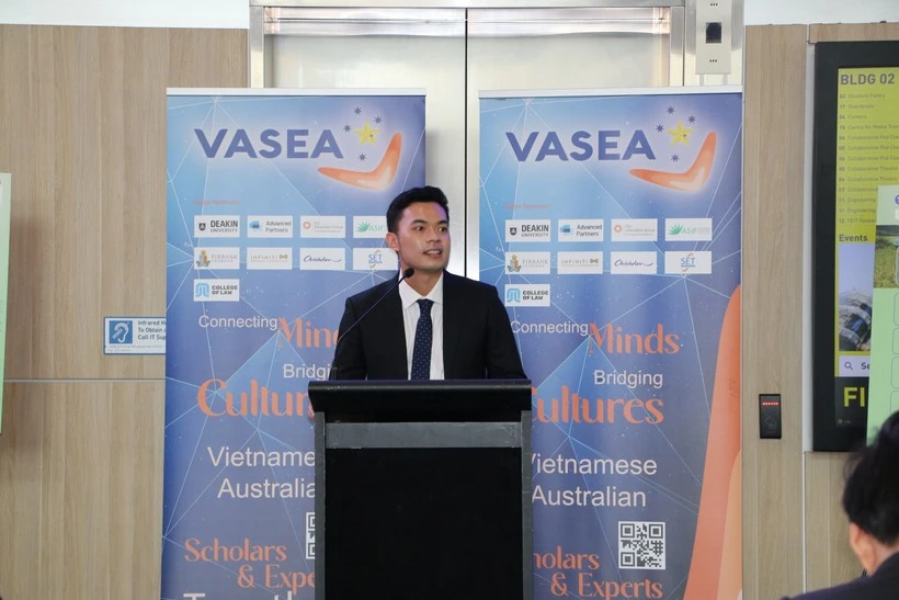 President of the Vietnamese Students’ Association in Australia Huynh Tan Dat (Photo: VNA)