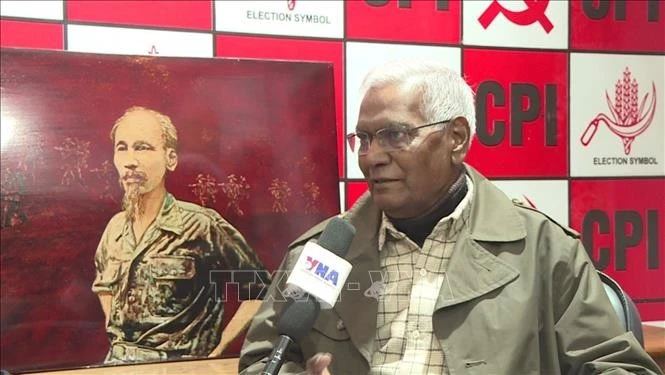 General Secretary of the Communist Party of India (CPI) Doraisamy Raja (Photo: VNA)